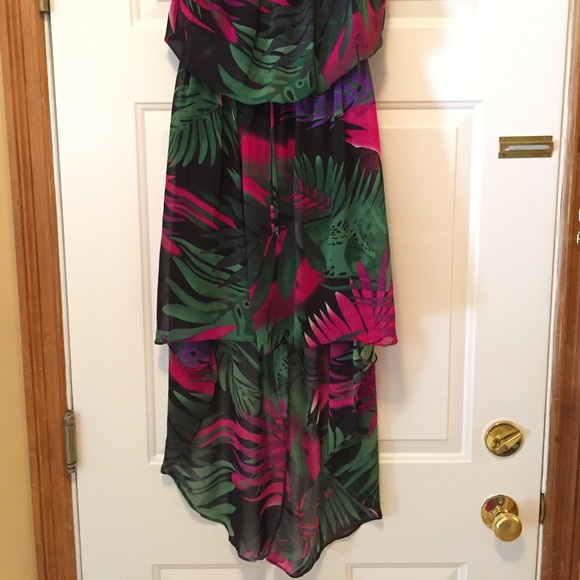 Vibrant High Low Dress - Picture 3 of 7